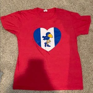 Women’s University of Kansas Charlie Hustle tee